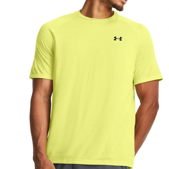 Under Armour Men's Tech 2.0 Short Sleeve T-Shirt‎ (Lime Yellow Tiger Tech L - Picture 1 of 3